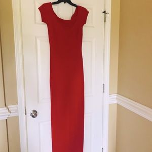 Long Red Party Dress